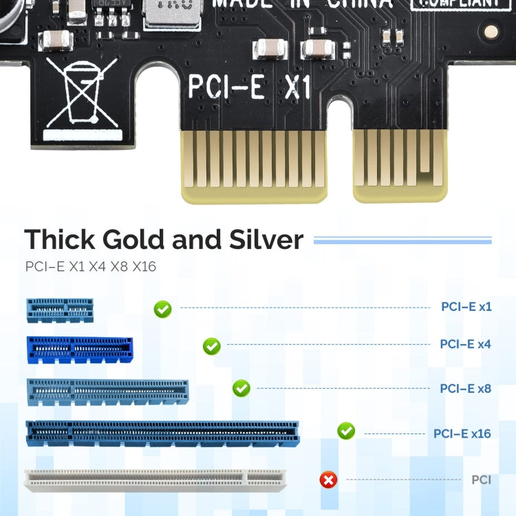 Scheda espansione PCI-E 7 porte USB 3.2 Gen1 5Gbps