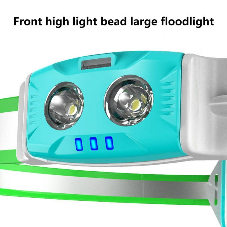 Luce da petto ricaricabile USB con cinturino elastico