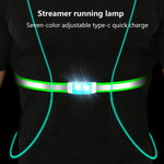 Luce da petto ricaricabile USB con cinturino elastico