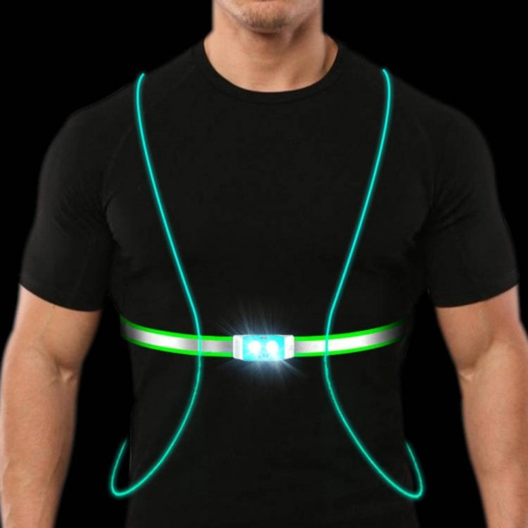 Luce da petto ricaricabile USB con cinturino elastico