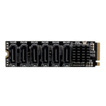 Scheda espansione PCIe 3.0 a 6 porte SATA M.2 M-Key