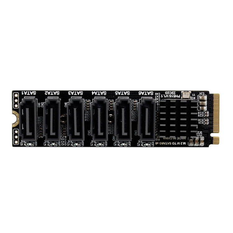 Scheda espansione PCIe 3.0 a 6 porte SATA M.2 M-Key