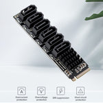 Scheda espansione PCIe 3.0 a 6 porte SATA M.2 M-Key