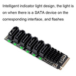 Scheda espansione PCIe 3.0 a 6 porte SATA M.2 M-Key
