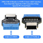Adattatore USB 3.0 19PIN a Type-E Front USB-C