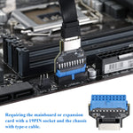 Adattatore USB 3.0 19PIN a Type-E Front USB-C