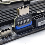 Adattatore USB 3.0 19PIN a Type-E Front USB-C