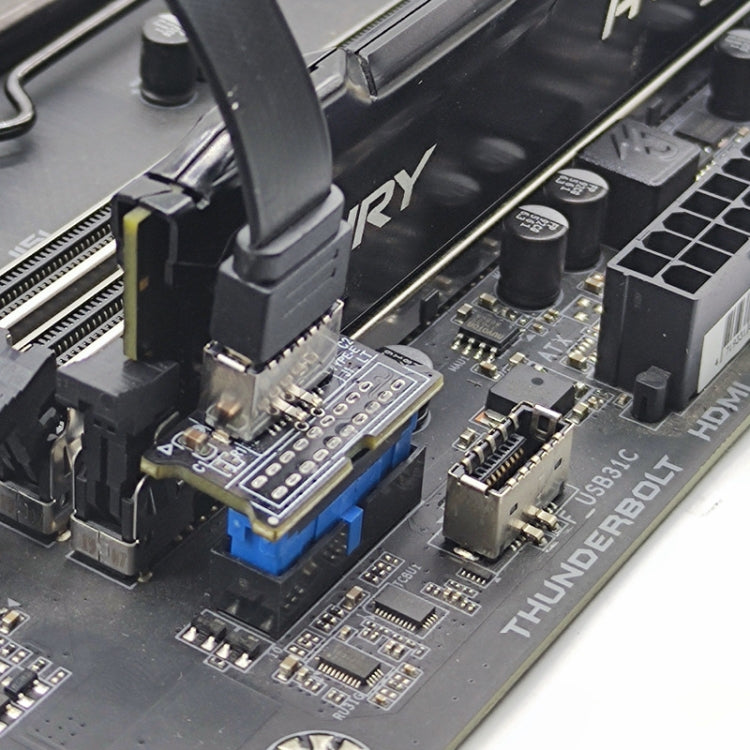 Adattatore USB 3.0 19PIN a Type-E Front USB-C