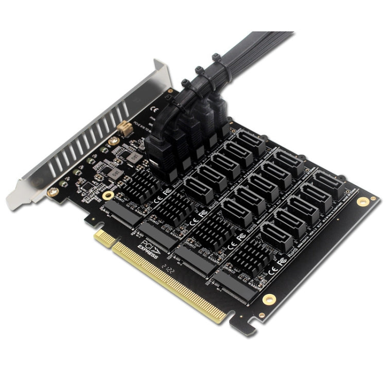 Scheda PCIe X16 NVMe M.2 RAID con 20 porte SATA