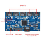 Scheda espansione SATA 5 porte SATA3.0 6Gbps JMB575