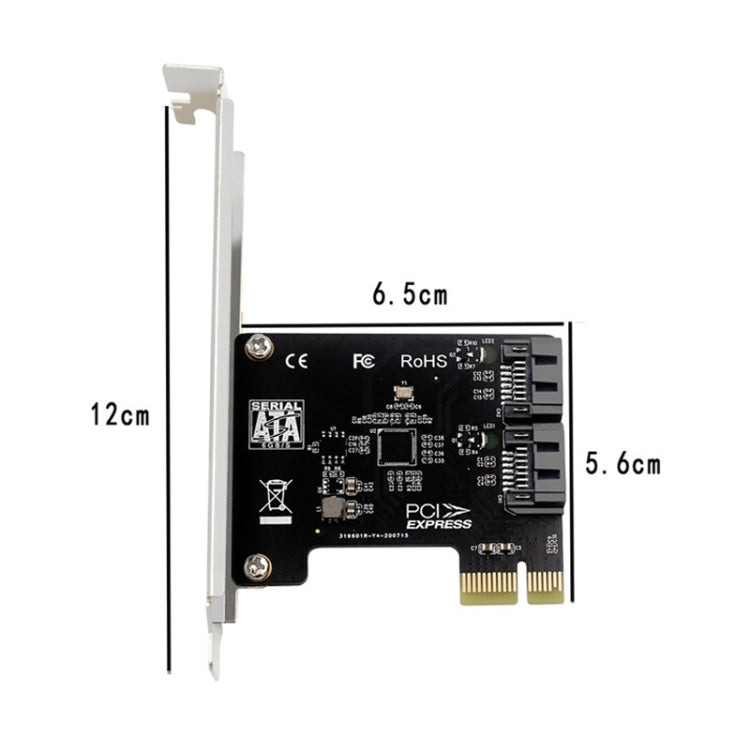 Scheda espansione PCIe 5 porte SATA 3.0 6 Gbps