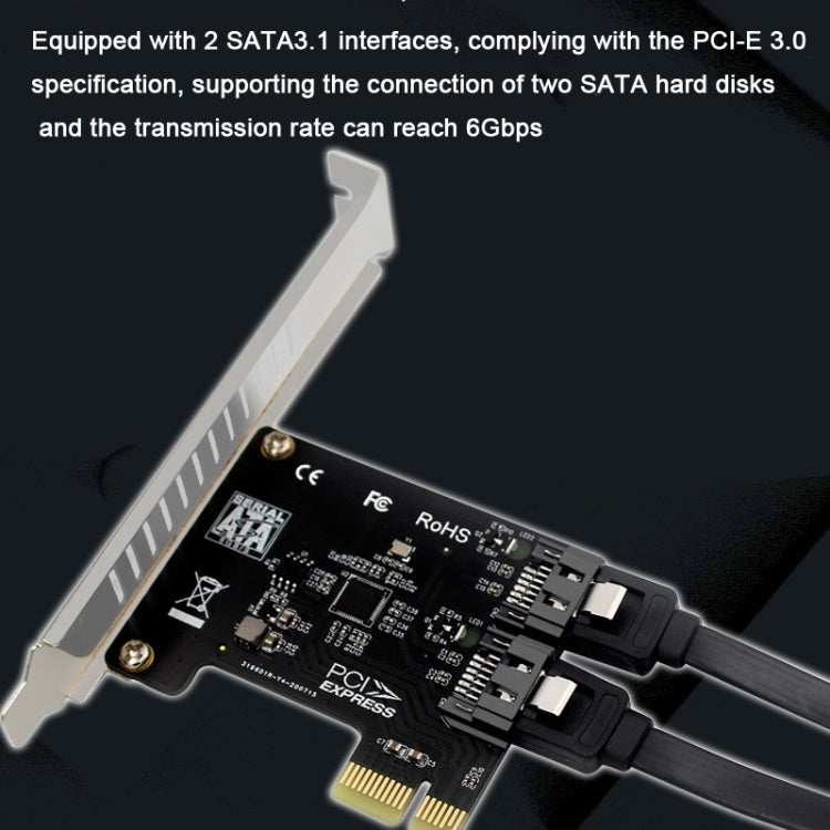 Scheda espansione PCIe 5 porte SATA 3.0 6 Gbps
