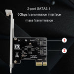 Scheda espansione PCIe 5 porte SATA 3.0 6 Gbps