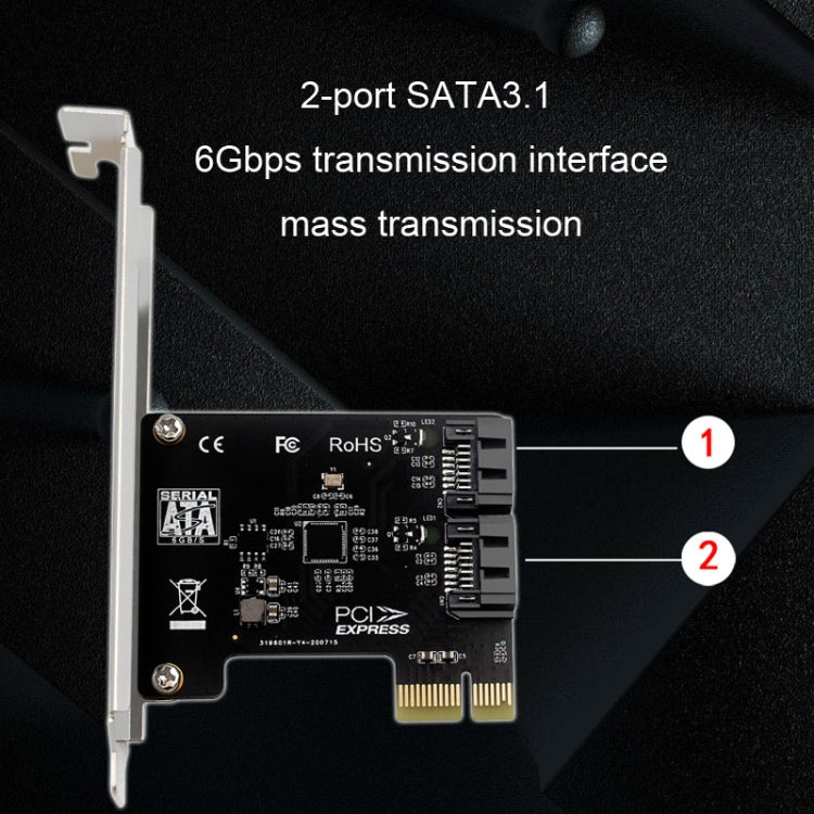 Scheda espansione PCIe 5 porte SATA 3.0 6 Gbps