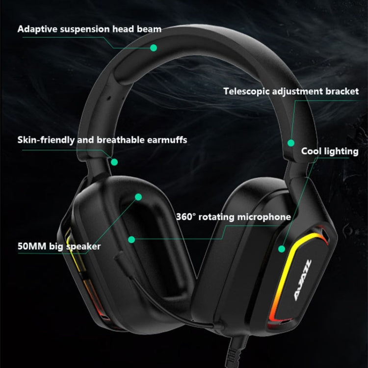 Ajazz AX368 Auricolare gaming RGB con microfono