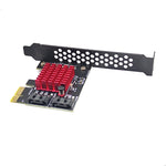 Scheda espansione PCI-E 1X Gen3 a 2 porte SATA3 6 Gbps
