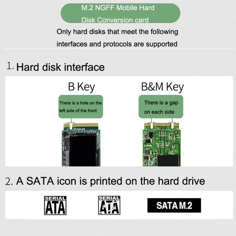Scheda di conversione M.2 B Key SATA a USB 3.1 Type-C