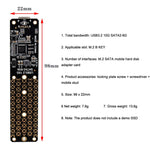 Scheda di conversione M.2 B Key SATA a USB 3.1 Type-C