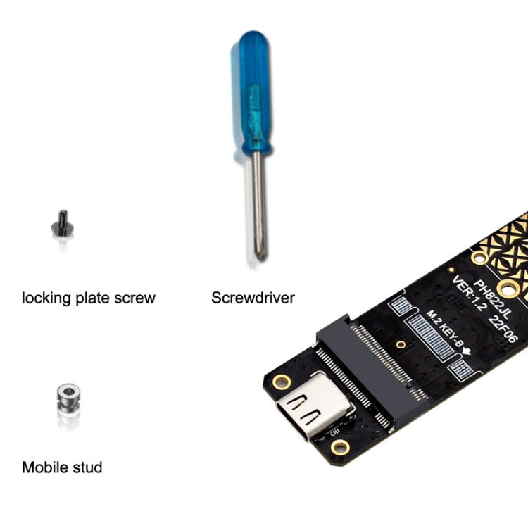 Scheda di conversione M.2 B Key SATA a USB 3.1 Type-C