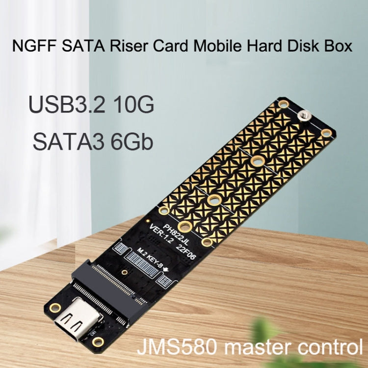 Scheda di conversione M.2 B Key SATA a USB 3.1 Type-C