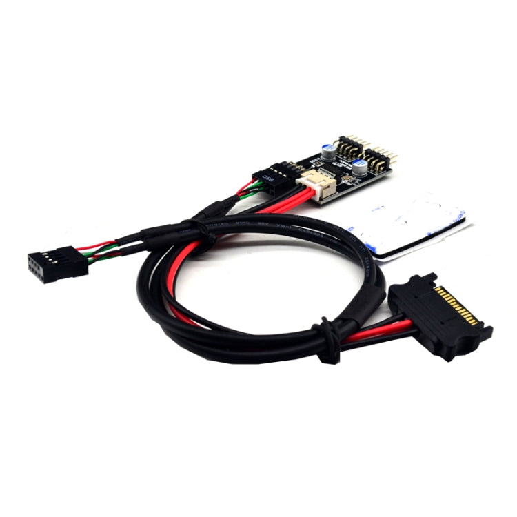 Adattatore USB 2.0 9 pin a doppio connettore con cavo SATA