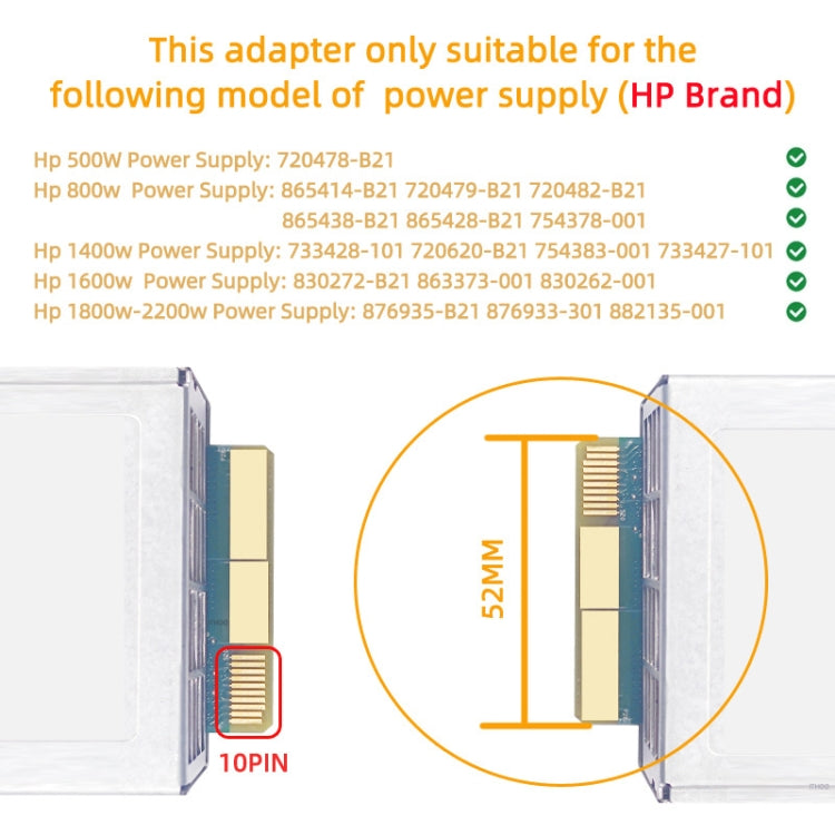 Scheda alimentazione 2200W 6PIN per server HP ATX2028-N01