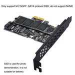 Scheda espansione PCI-E a SATA3.0 + M.2 NGFF 6Gbps