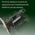 Scheda espansione M.2 NVME NGFF a PCI-E SATA doppio disco