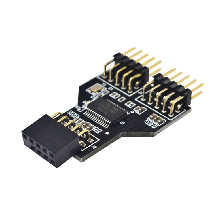 Adattatore USB 2.0 9 Pin Femmina a Dual 9 Pin Maschio