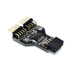 Adattatore USB 2.0 9 Pin Femmina a Dual 9 Pin Maschio