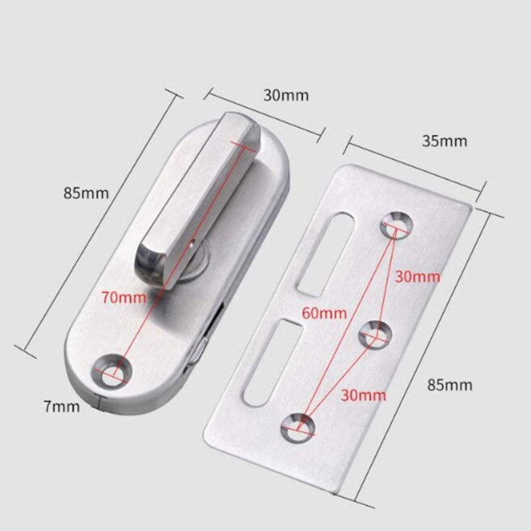 Blocco gancio porta angolo retto 90° acciaio inox 304