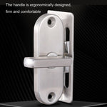 Blocco gancio porta angolo retto 90° acciaio inox 304