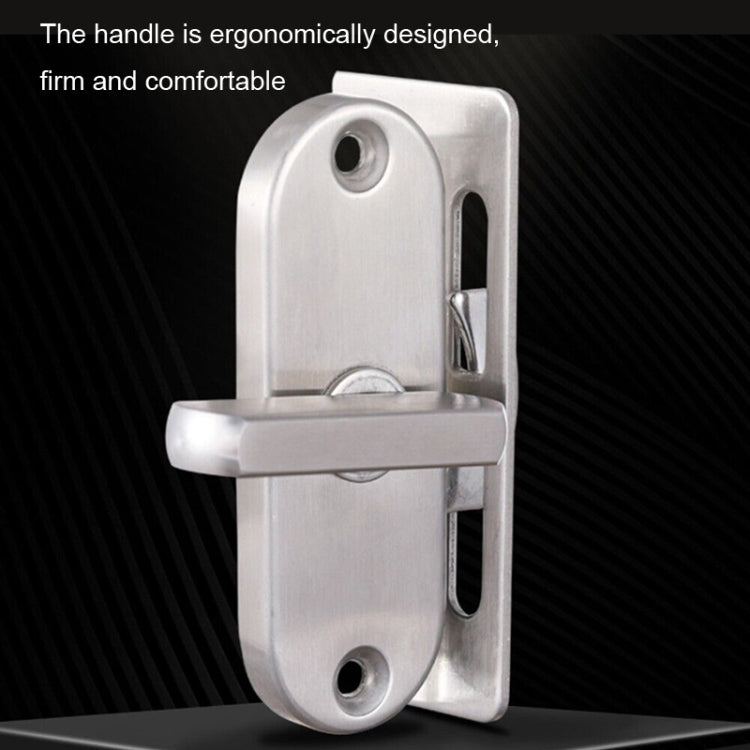 Blocco gancio porta angolo retto 90° acciaio inox 304