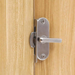Blocco gancio porta angolo retto 90° acciaio inox 304