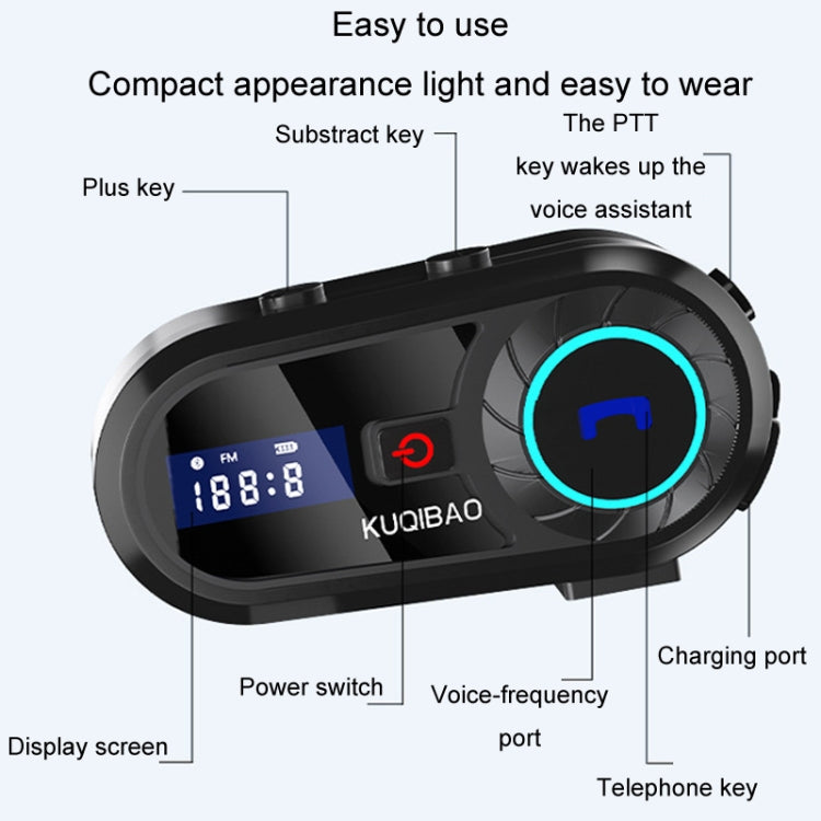 Auricolare Bluetooth impermeabile per casco da motociclista