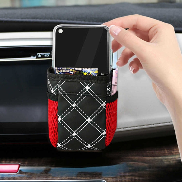 Borsa portaoggetti auto con tasca a rete 2 pezzi