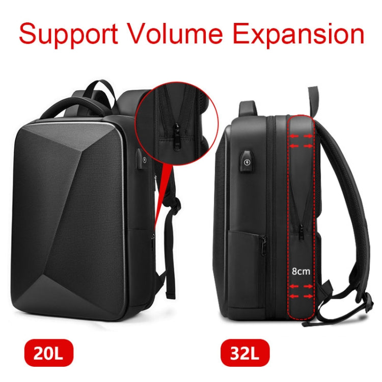 Zaino espandibile per laptop 15,6" con guscio rigido in EVA