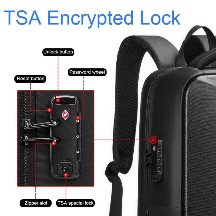 Zaino espandibile per laptop 15,6" con guscio rigido in EVA
