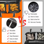 Tappetino in silicone per Ninja DZ201 Air Fryer 21x14 cm