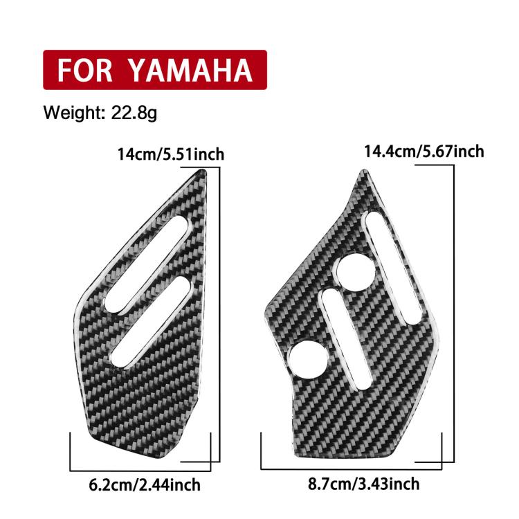 Adesivi pedane Yamaha MT-09 2021-2023 in fibra di carbonio