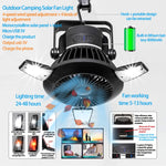 Lampada da campeggio solare LED multifunzione 18cm