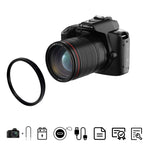 Fotocamera digitale 4K con doppia lente e WiFi 64MP