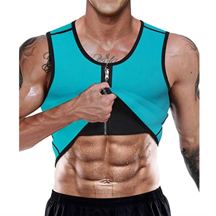 Corsetto fitness uomo in neoprene con cerniera XXL-4XL