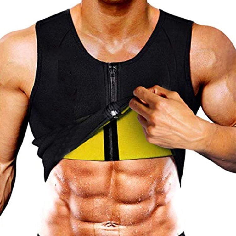 Corsetto fitness uomo in neoprene con cerniera XXL-4XL