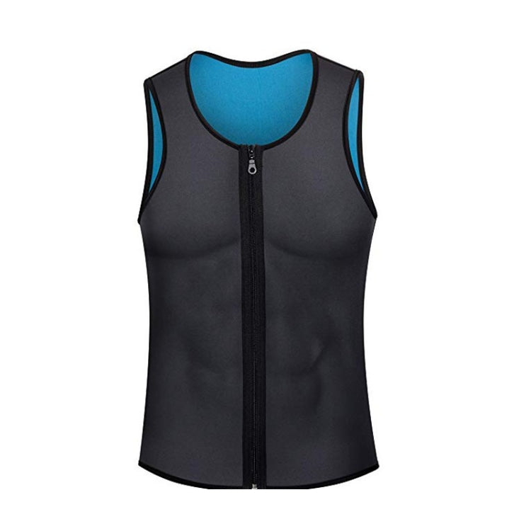 Corsetto fitness uomo in neoprene con cerniera XXL-4XL