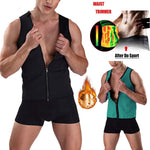 Corsetto fitness uomo in neoprene con cerniera XXL-4XL
