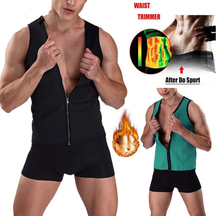 Corsetto fitness uomo in neoprene con cerniera XXL-4XL