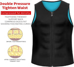 Corsetto fitness uomo in neoprene con cerniera XXL-4XL