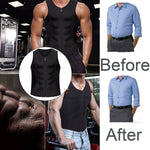Corsetto fitness uomo in neoprene con cerniera XXL-4XL