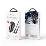Caricabatteria da auto QC3.0 PD30W USB-C Dual Port